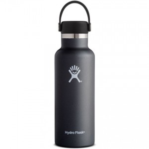Hydro Flask 18oz Standard Mouth Water Bottle Black for Sale