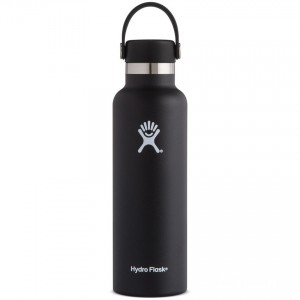 Hydro Flask 21oz Standard Mouth Water Bottle Black for Sale