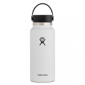 Hydro Flask 32oz Wide Mouth Bottle White Discount