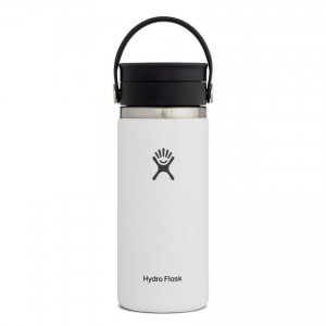 Hydro Flask 16oz Wide Mouth Coffee Travel Mug White Discount
