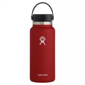 Hydro Flask 32oz Wide Mouth Bottle Lychee Red Discount